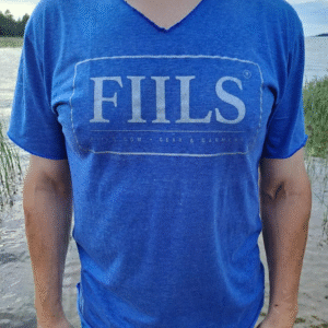 Fiils t-paita sininen ohuempi kangas